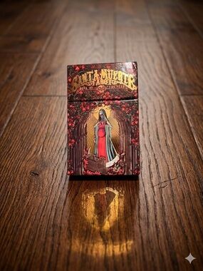 Santa Muerte tarot card deck - Red & Gold Illustrated Deck